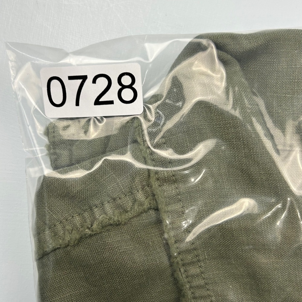 Tommy Bahama Womens Olive Green 100% Linen Button Front Trucker Jacket Size M - Picture 10 of 10